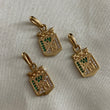 Dije Atletico Nacional 2.35gr Escudo Circones Verdes Blancos Oro Amarillo*