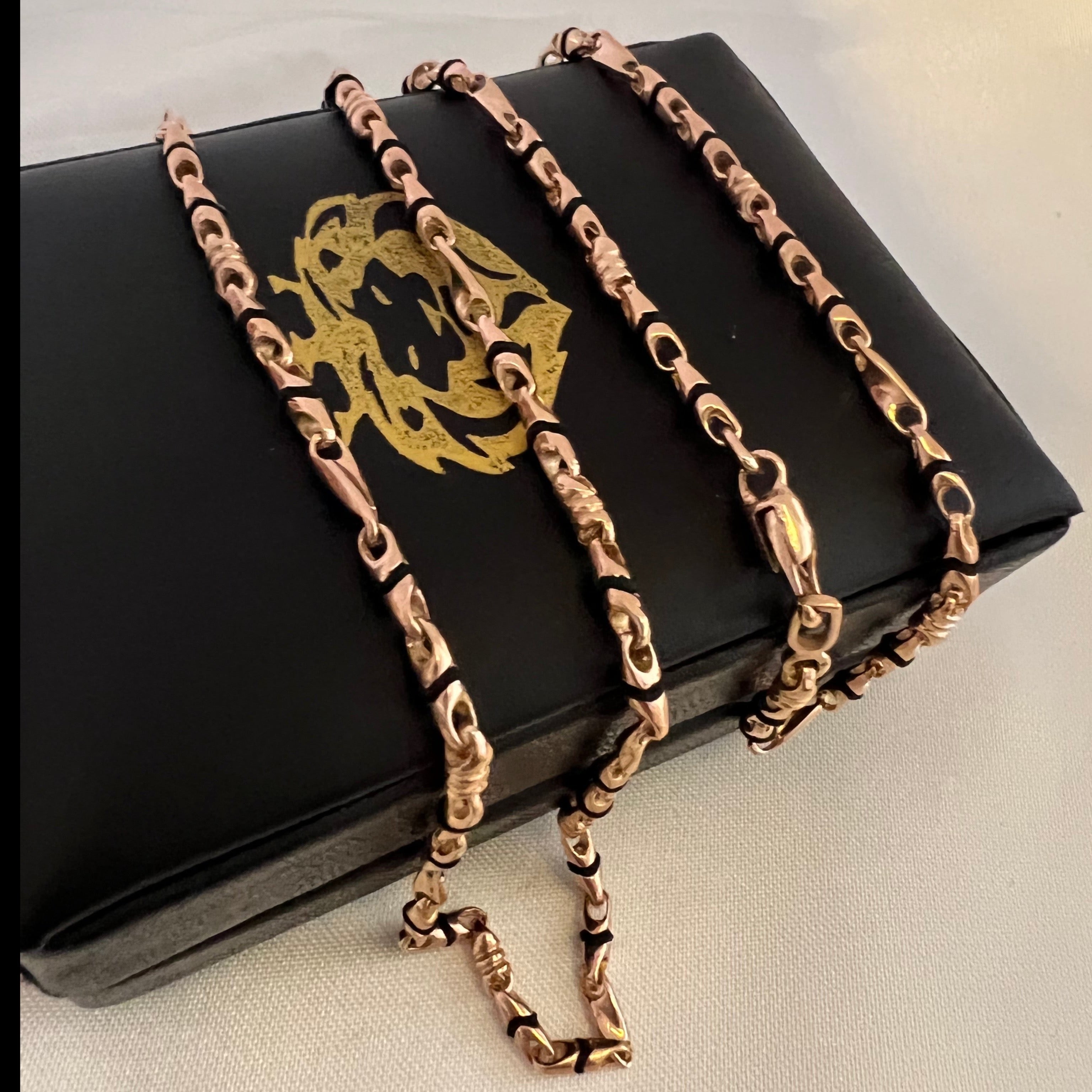 Cadena Rustica Maciza 28.5gr/60cm Oro Rosa