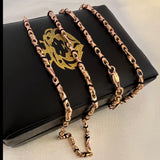 Cadena Rustica Maciza 28.5gr/60cm Oro Rosa