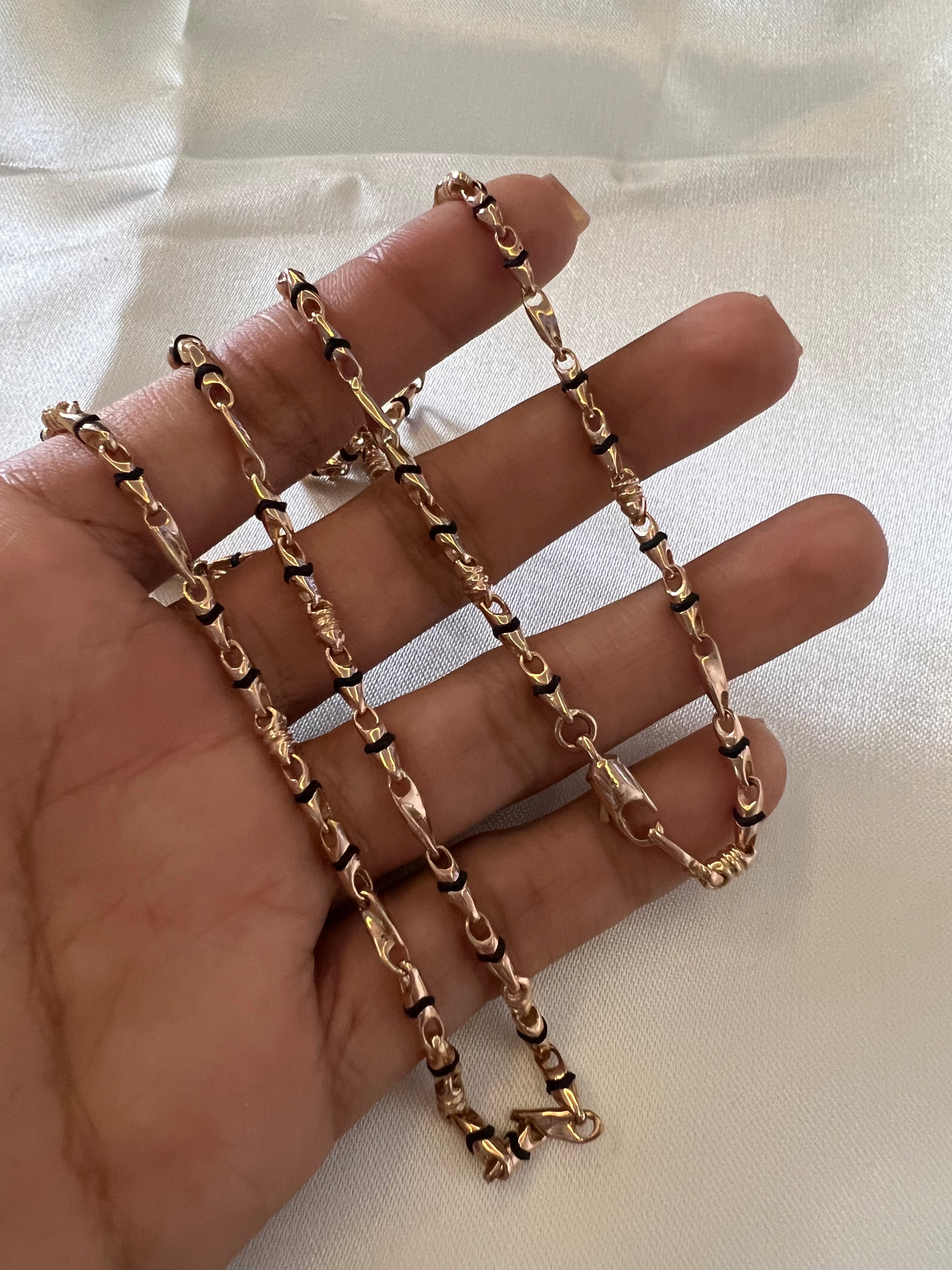 Cadena Rustica Maciza 28.5gr/60cm Oro Rosa
