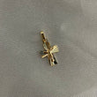 Dije Cristo 0.55gr Cruz Diamantada Oro Amarillo
