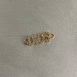 Herraje Dios 1.3gr Oro Amarillo Circones Blancos