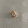 Herraje Corona 1.55gr Oro Rosa Circones Blancos
