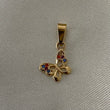 Dije Mariposa 0.6gr Oro Amarillo Circones Colores