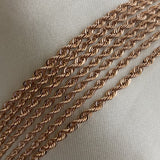 Cadena Lazo 5gr/50cm Oro Rosa