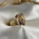 Anillo Cristo 8gr-T10 1/2 Rostro Oro Amarillo Blanco