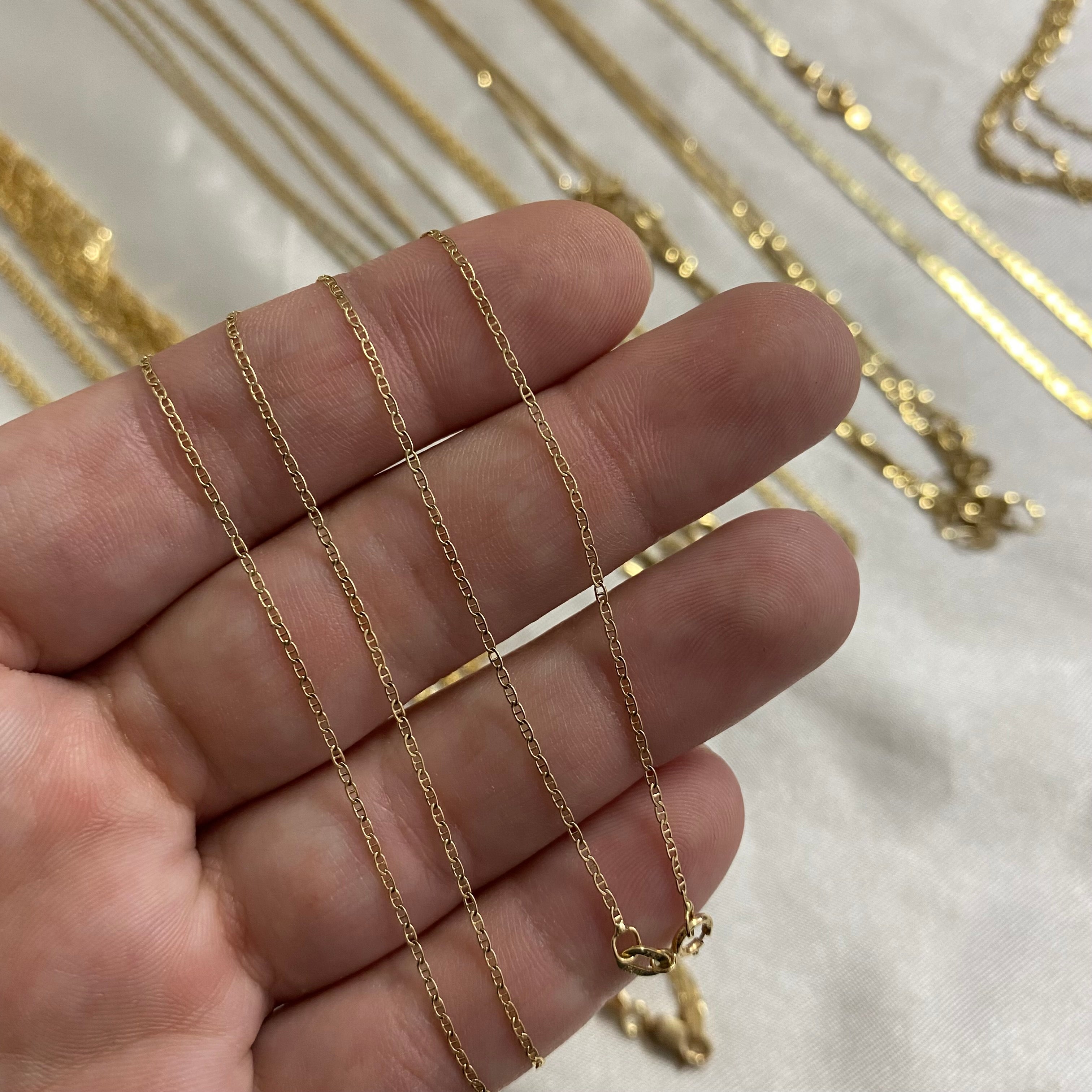 Cadena Escalera 2.35gr/40cm Oro Amarillo