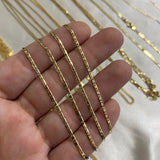 Cadena Plana 2.3gr/40cm Oro Amarillo