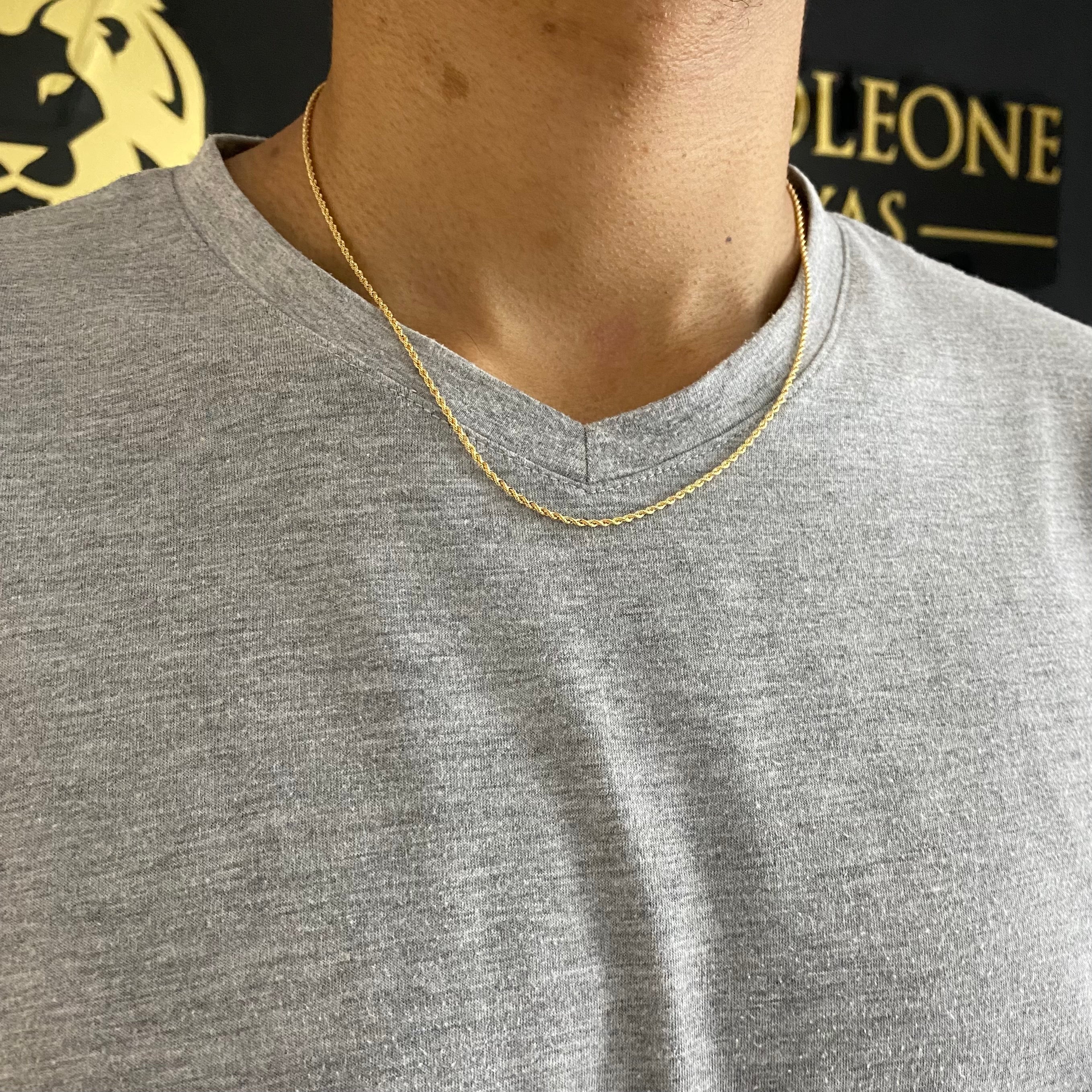 Cadena Lazo 1.8gr/50cm Oro Amarillo
