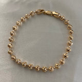 Pulso Militar 9.55gr/19.5cm Oro Amarillo Diamantado