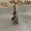 Dije Pingüino 7.95gr 3.7cm Articulado Oro Rosa Circones Negros y Blancos