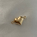 Herraje Corazon 0.6gr/1.3cm Soplado Oro Amarillo