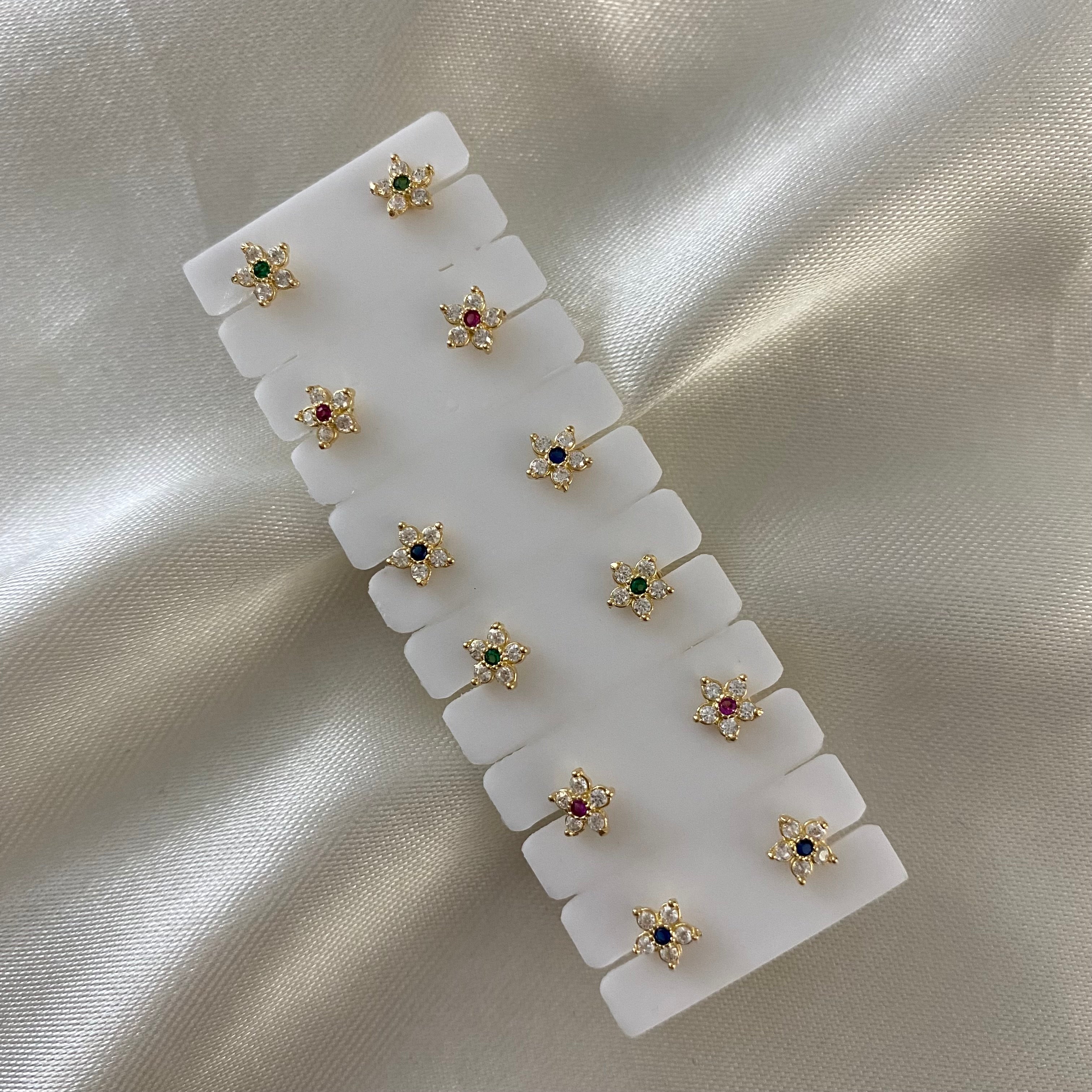Topos Flor 0.65gr Circones Rosa Oro Amarillo