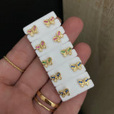 Topos Mariposa 1.05gr Circones Rosa Oro Amarillo
