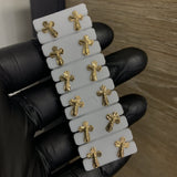 Topos Cruz Cristo Diamantados 0,65gr