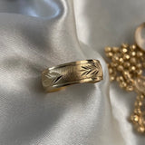 Anillo Argolla 8.35gr-T10 Diamantada Oro Amarillo