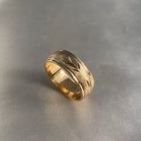 Anillo Argolla 8.35gr-T10 Diamantada Oro Amarillo