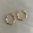 Candongas 1.45gr/1.8cm Entorchadas Diamantadas Oro Amarillo