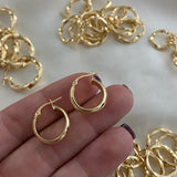 Candongas 2.05gr/1.7cm Lisas Oro Amarillo