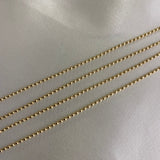 Cadena Militar 9.85gr/60cm Lisa Oro Amarillo