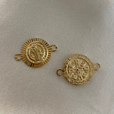 Herraje San Benito 1.4gr/2.1cm Diamantado Oro Amarillo