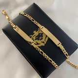 Pulso Placa Ct 10.4gr/20cm Oro Amarillo