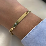 Pulso Placa Ct 8.2gr/18cm Oro Amarillo