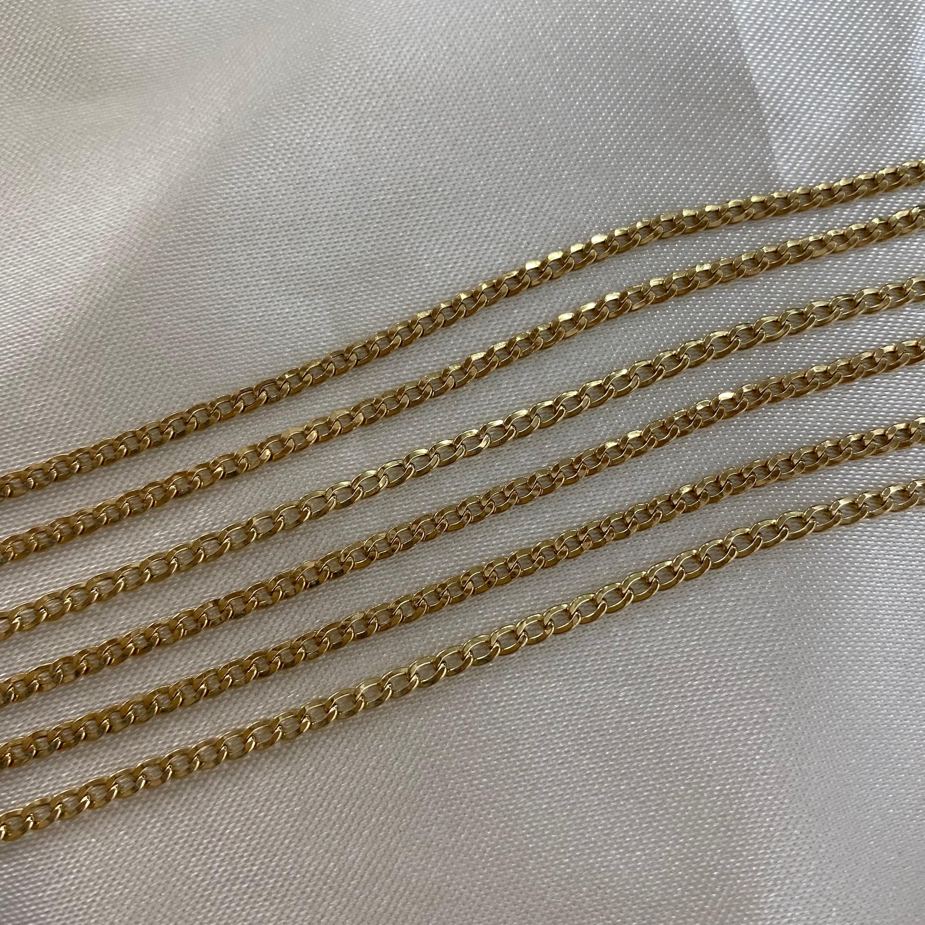 Cadena Cubana 2.5gr/45cm Oro Amarillo