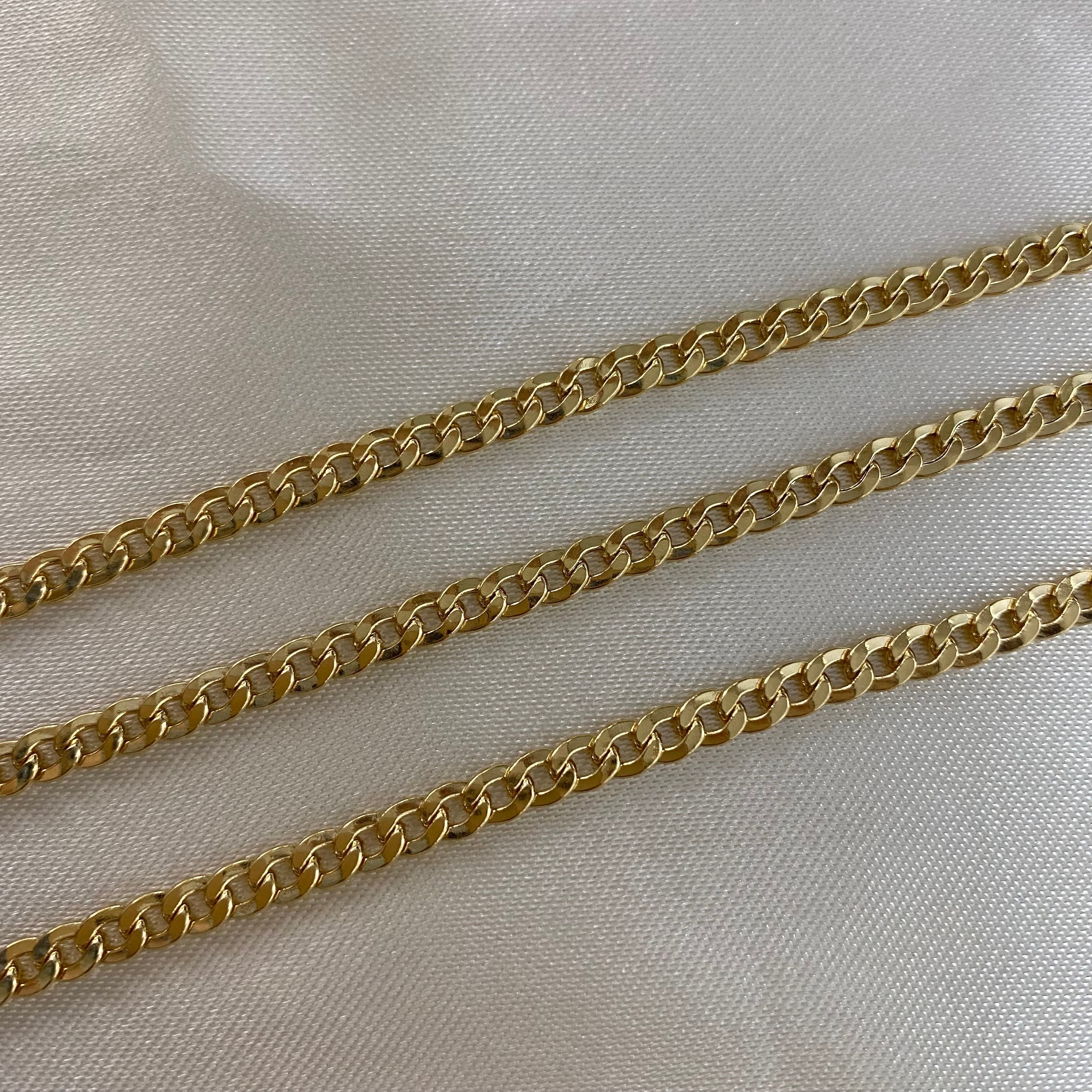 Cadena Cubana 10.0gr/60cm Oro Amarillo +0