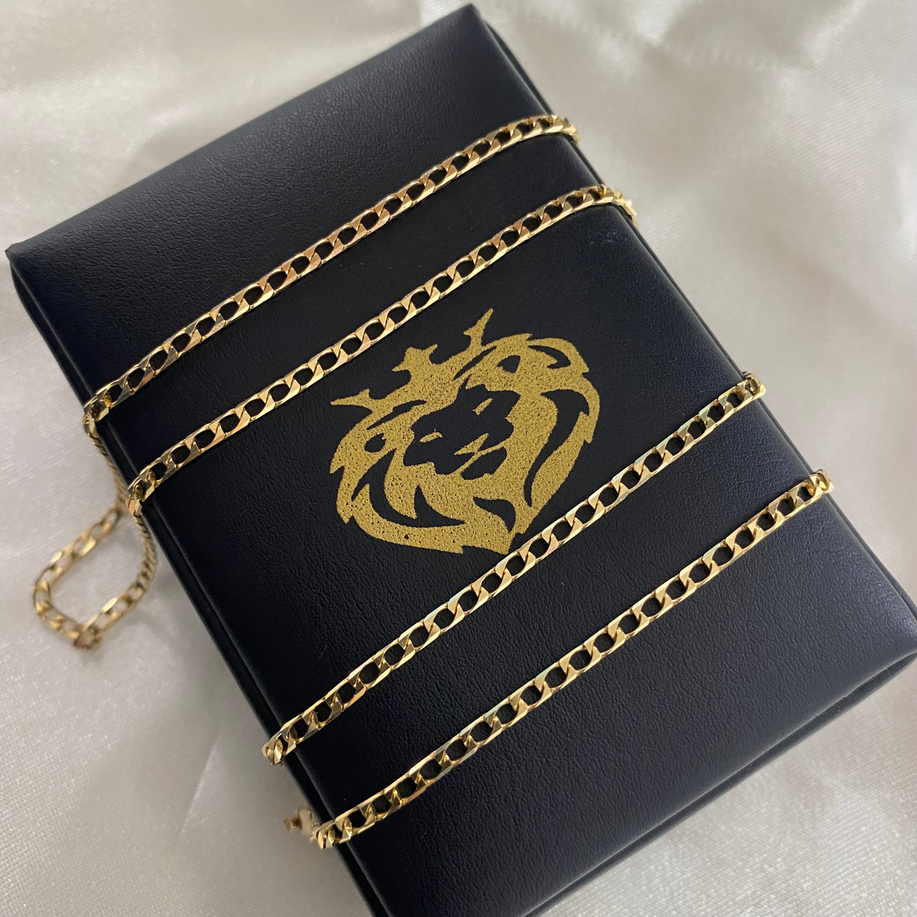 Cadena Panzer 7.7gr/60cm Oro Amarillo