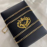 Cadena Panzer 7.7gr/60cm Oro Amarillo