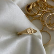 Anillo Estrella 1.8gr- T7 1/2 Sello Liso Oro Amarillo