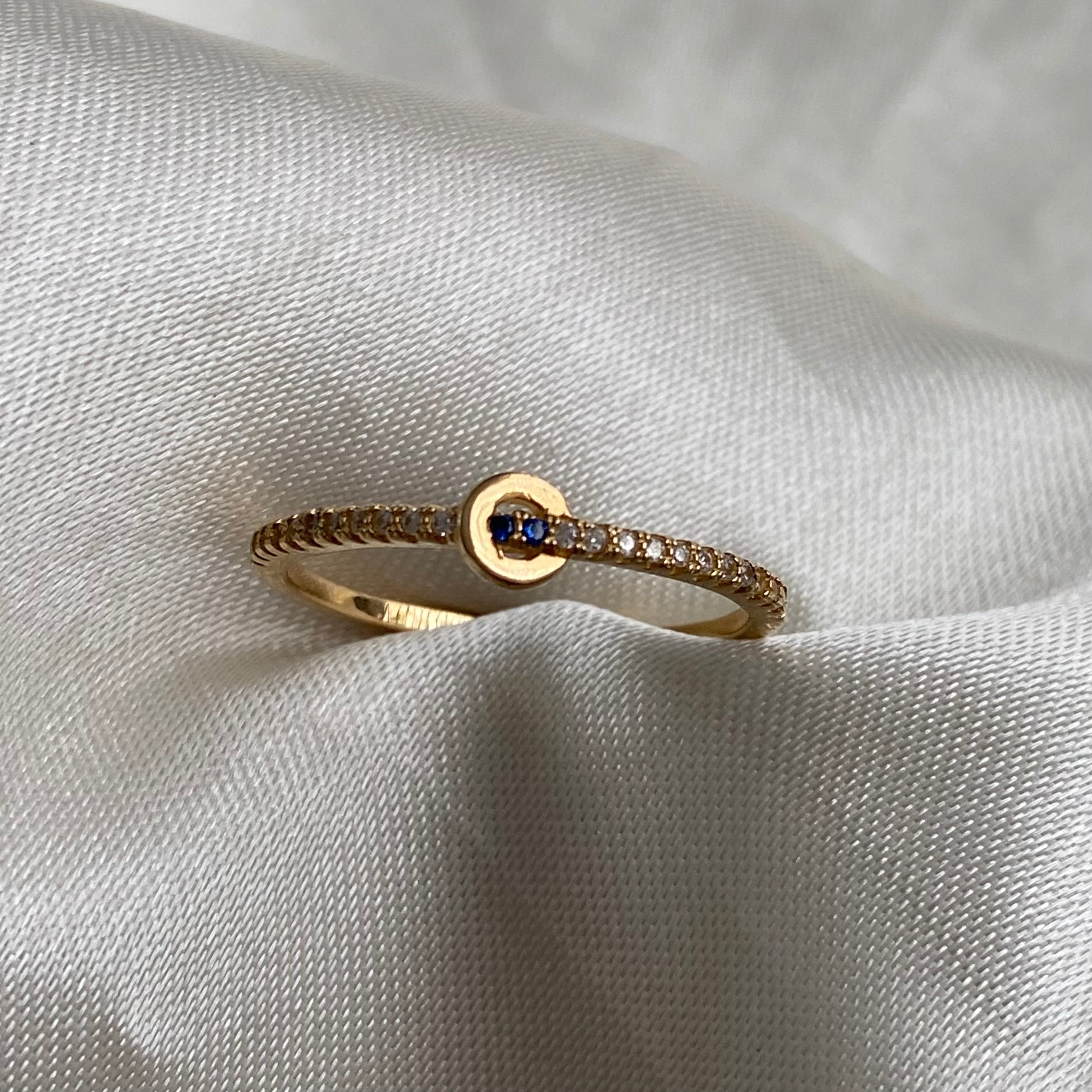Anillo Correa 1.75gr- T9 Circones Blancos Azul Oro Amarillo*