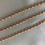 Cadena Militar 28.8gr/60cm 5mm Diamantada Oro Rosa