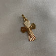 Dije Cristo 1.3gr/2.5cm Cruz Diamantado Oro Amarillo