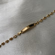 Pulso GC 1.65gr/13.5cm Bebe Placa Borde Oro Amarillo*