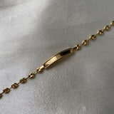 Pulso GC 1.65gr/13.5cm Bebe Placa Borde Oro Amarillo*