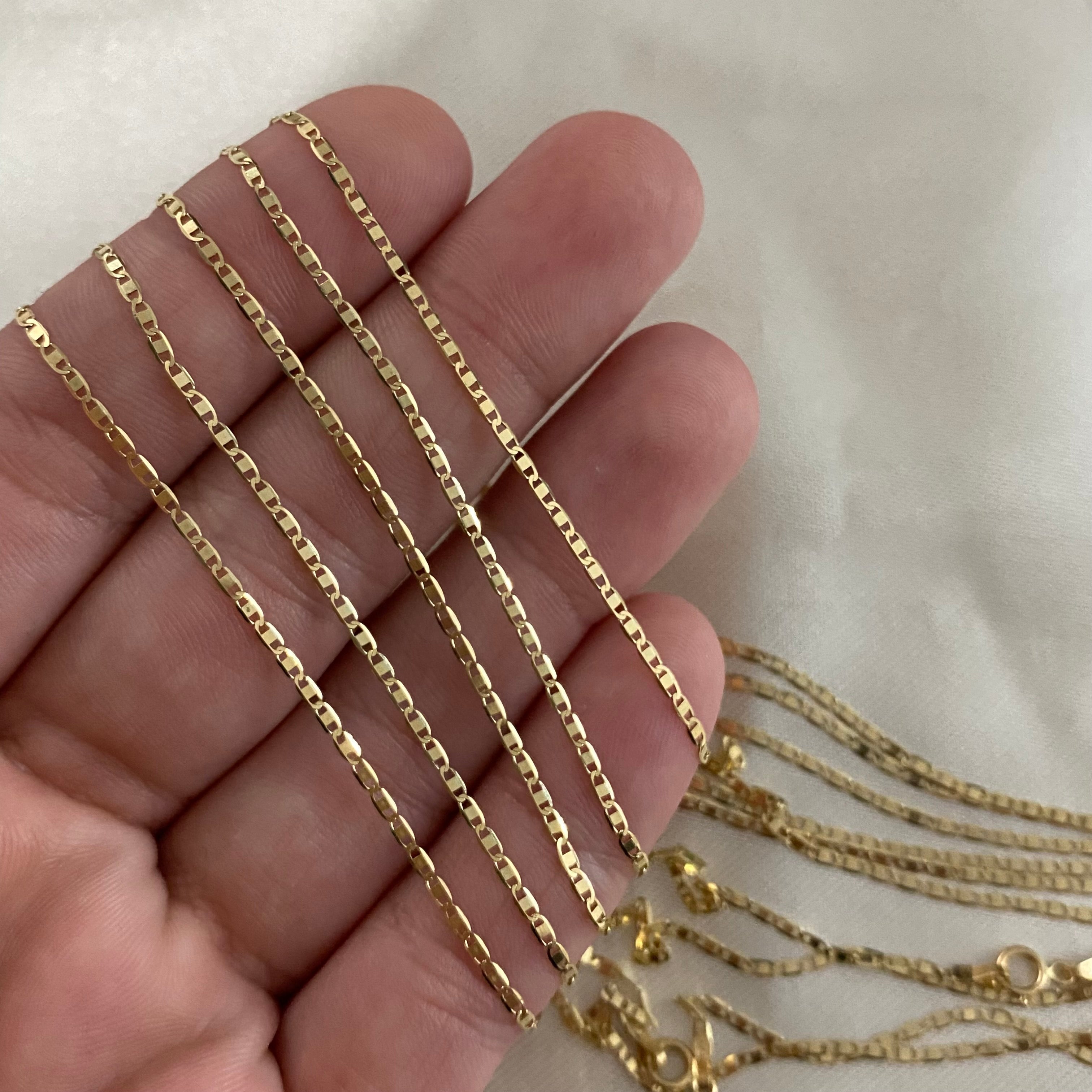 Cadena Plana 1.4gr/45cm Oro Amarillo +2