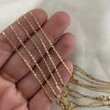 Cadena Plana 1.4gr/45cm Oro Amarillo +2