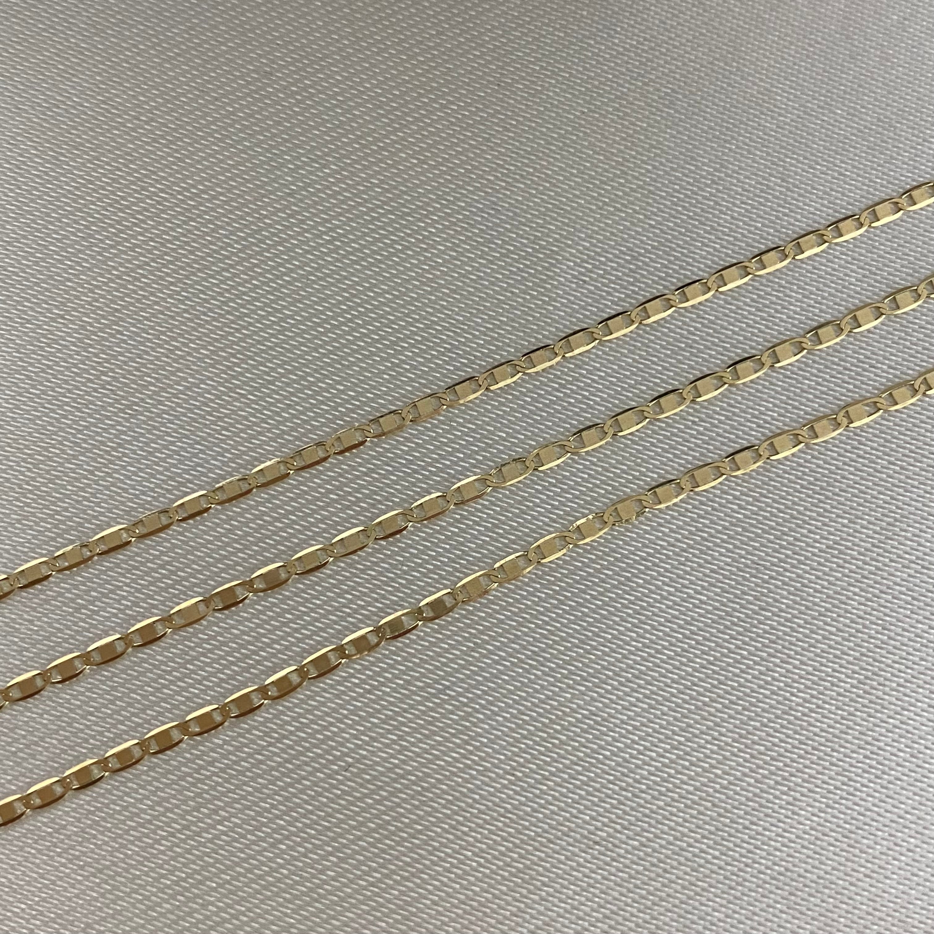 Cadena Plana 1.4gr/45cm Oro Amarillo +2