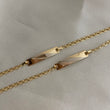 Pulso Aro Seguido 1.25gr/15cm Bebe Placa Tres Oros Lisa Oro Amarillo