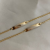 Pulso Aro Seguido 1.25gr/15cm Bebe Placa Tres Oros Lisa Oro Amarillo