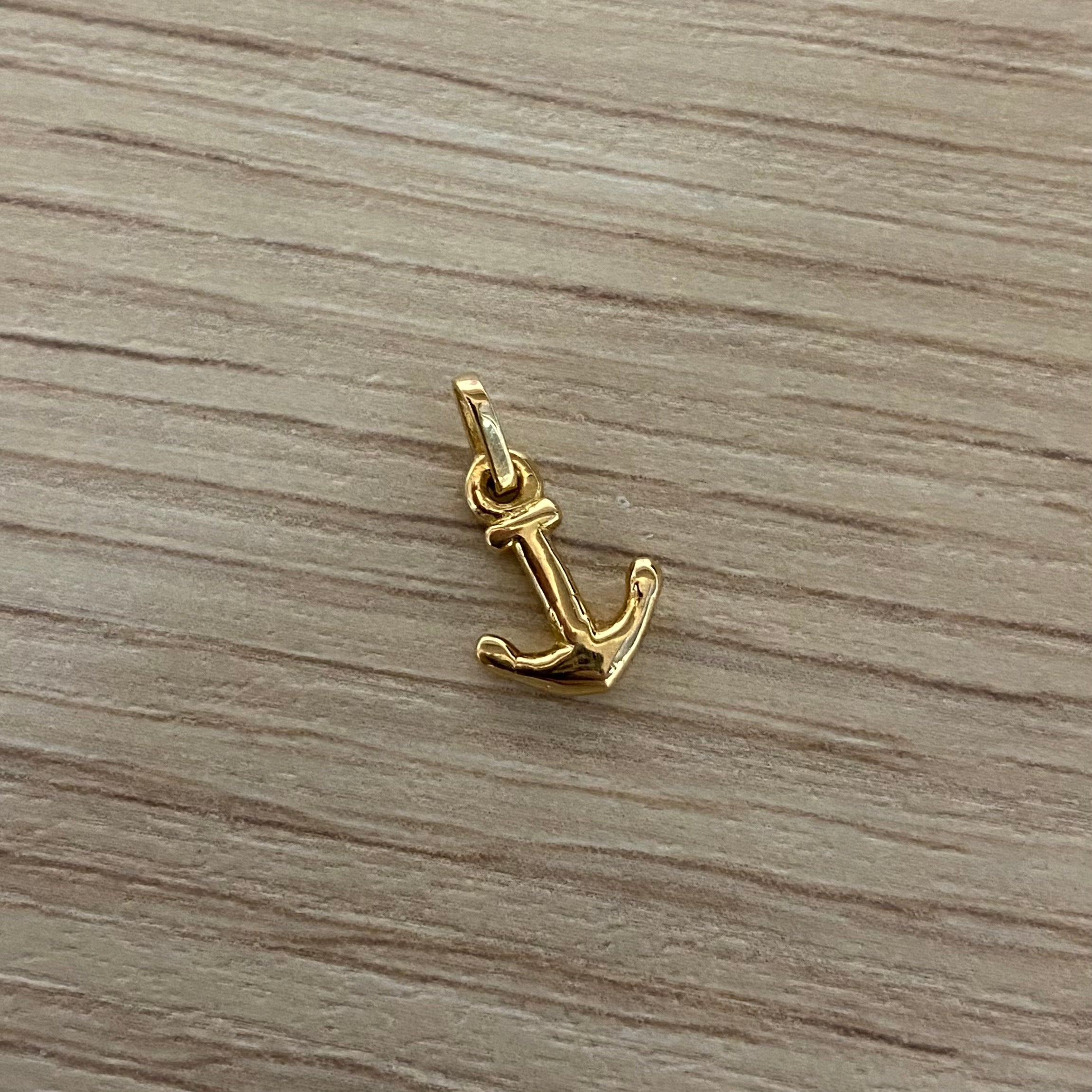 Dije Ancla 0.85gr/1.5cm Oro Amarillo*