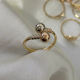 Anillo Tu y Yo 1.6gr- T8 1/4 Tres Oros