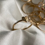 Anillo Corazon 1.5gr-T6 1/2 Liso Oro Amarillo
