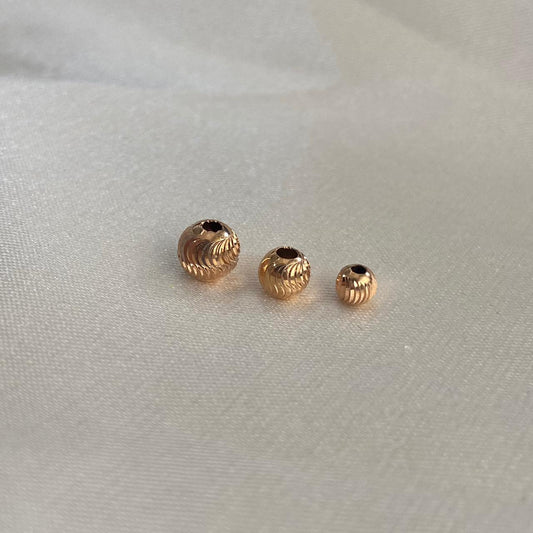 Bola Luna 4mm / 0.14gr Diamantada Oro Rosa