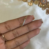 Dije Letra J 0,55gr Dos Oros Amarillo Blanco