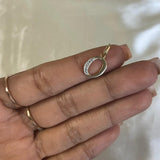 Dije Letra O Dos Oros 0,8gr
