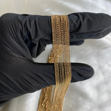 Cadena Militar 4.6gr/50cm Diamantada Oro Amarillo  +3