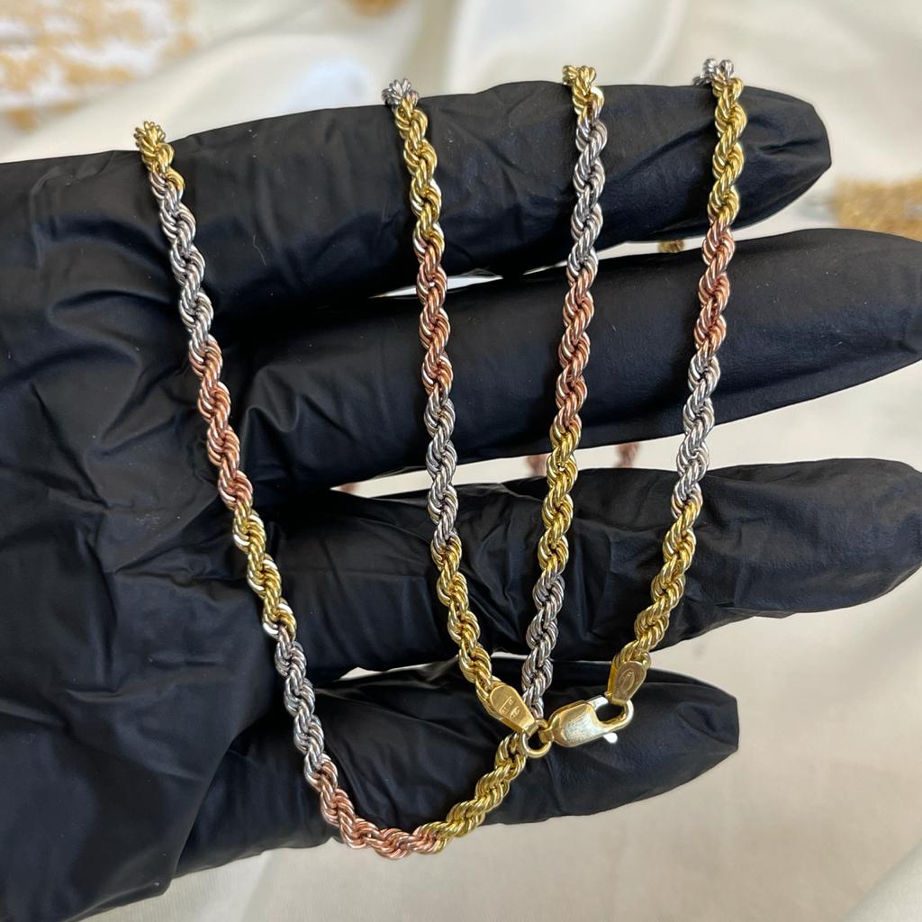 Cadena Lazo 9,6gr/70cm Tres Oros